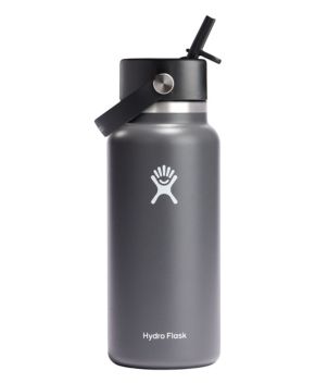 Hydro Flask Wide Mouth Water Bottle with Flex Straw Cap, 32 oz.