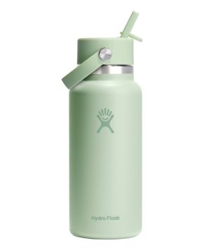 Hydro Flask Wide Mouth Water Bottle with Flex Straw Cap, 32 oz.