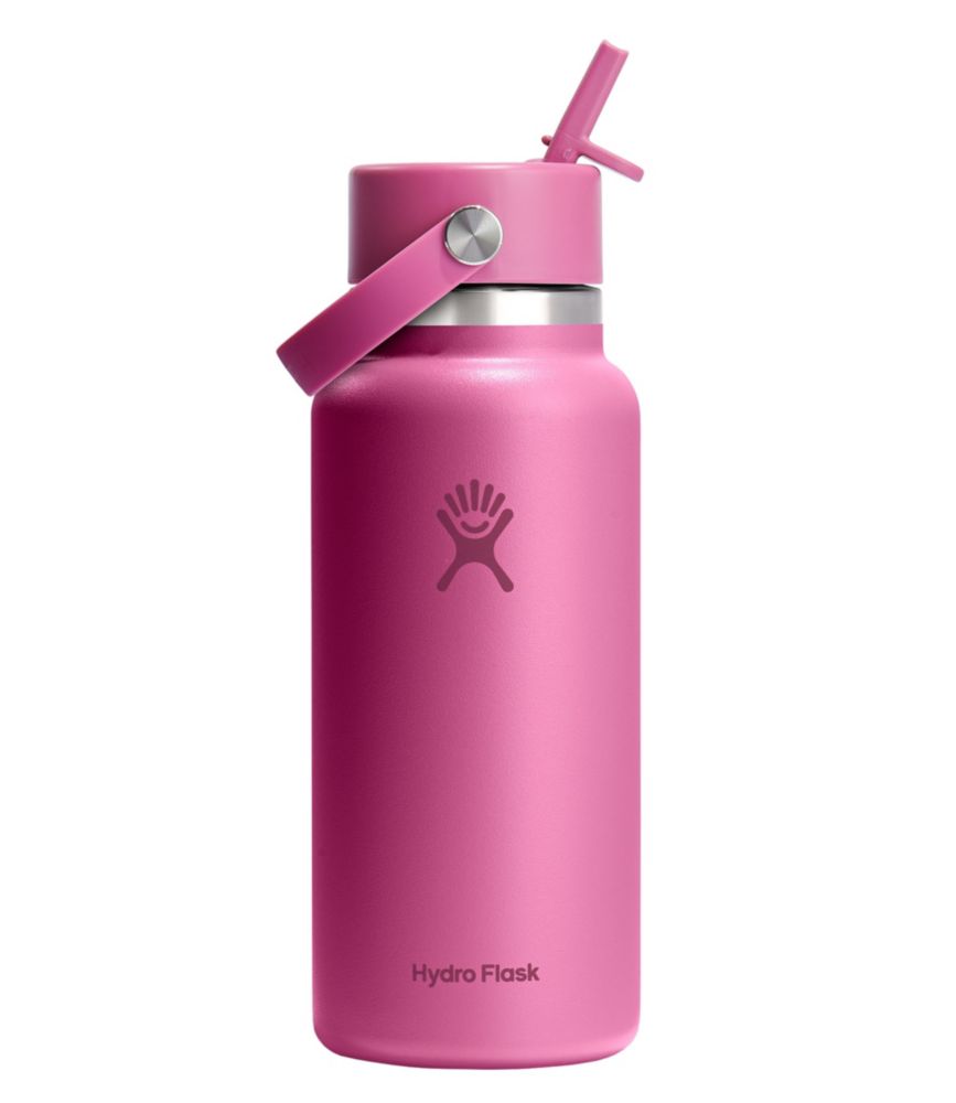 Hydro Flask Wide Mouth Water Bottle with Flex Straw Cap, 32 oz.