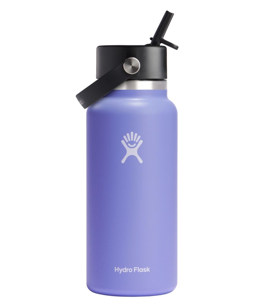 Hydro Flask Wide Mouth Water Bottle with Flex Straw Cap, 32 oz.