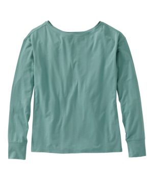 Women's Beyond Soft Tee, Pleat-Back Long-Sleeve