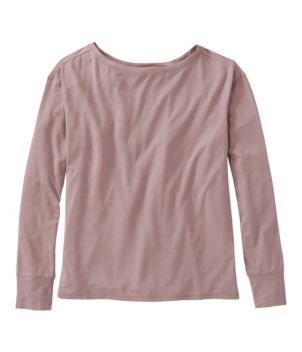 Women's Beyond Soft Tee, Pleat-Back Long-Sleeve