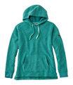 Women's Tumbled Sherpa Fleece, Hooded Pullover, Warm Teal, small image number 0