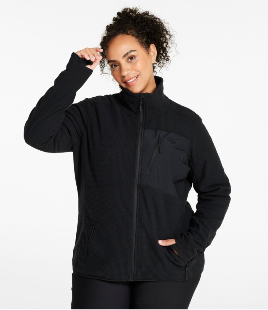 Women's Pathfinder Performance Fleece Jacket, Full-Zip, Rosewood/Burnt Mahogany, small image number 2