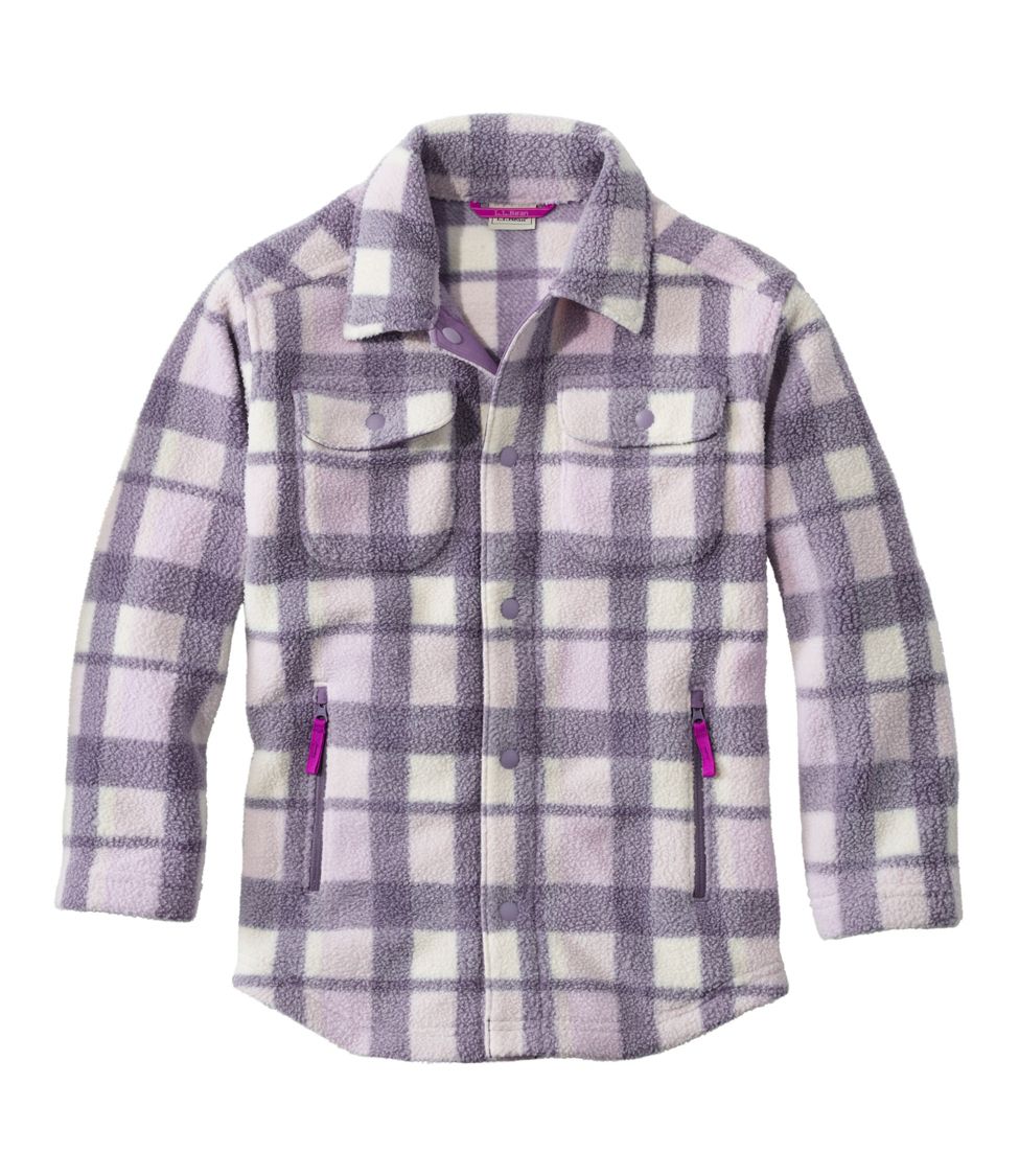 Kids' Cozy Fleece Shirt Jacket