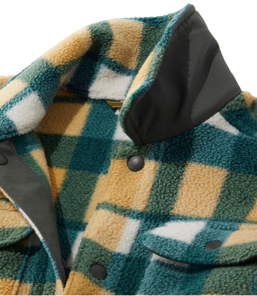 Kids' Cozy Fleece Shirt Jacket, Plaid