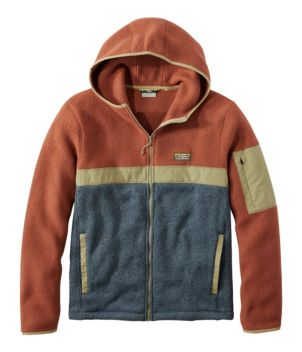 Men's L.L.Bean Sweater Fleece Sherpa Hybrid, Full-Zip Hoodie