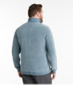 Men's Tumbled Sherpa Quarter-Zip Pullover, Navy Night, small image number 4