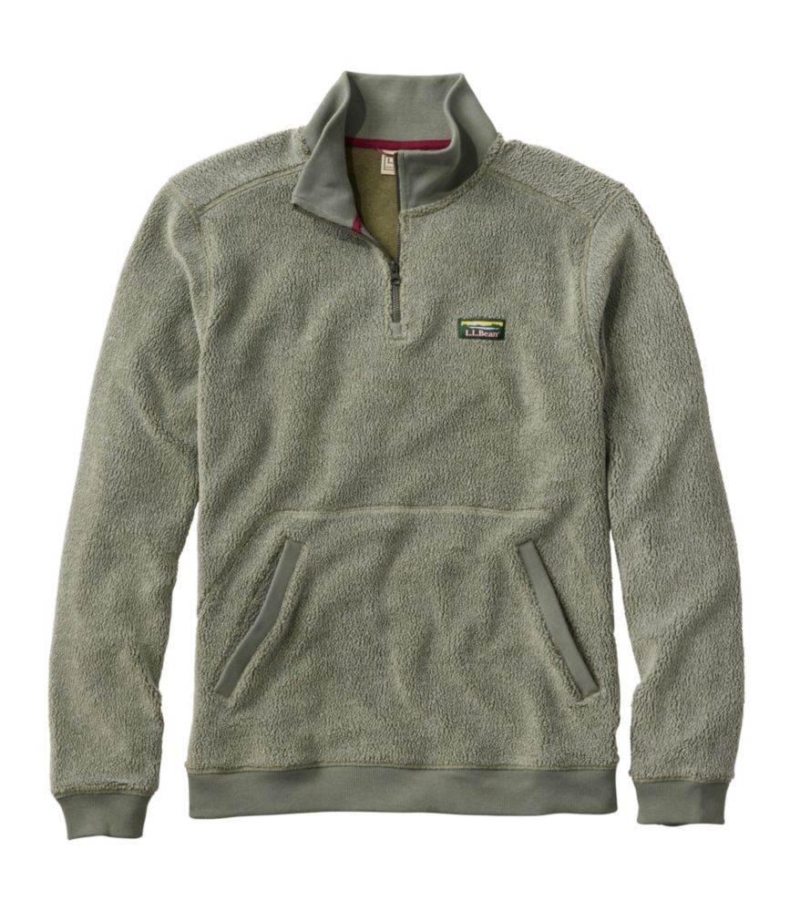 Men's Tumbled Sherpa, Quarter-Zip Pullover