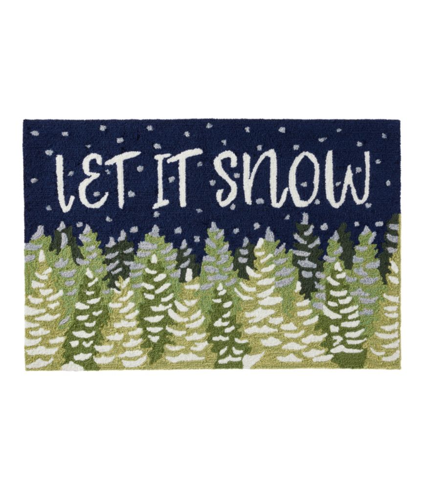 Indoor/Outdoor Vacationland Rug, Let it Snow | Indoor-Outdoor at L.L.Bean