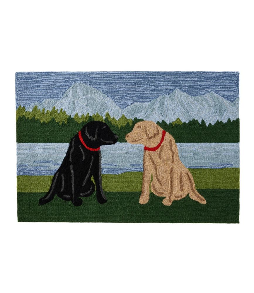 Indoor/Outdoor Vacationland Rug, Mountain Dogs | Indoor-Outdoor at L.L.Bean