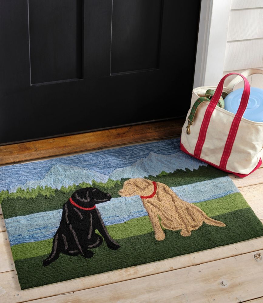 Indoor/Outdoor Vacationland Rug, Mountain Dogs