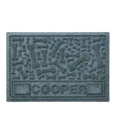 Recycled Waterhog Dog Placemat, Dog Bone, Personalized