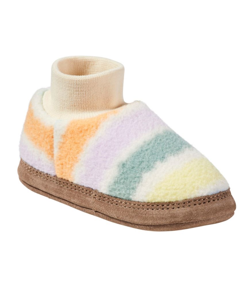 Toddlers' Mountain Classic Fleece Slippers, Stripe, Cream Multi Stripe, small image number 6