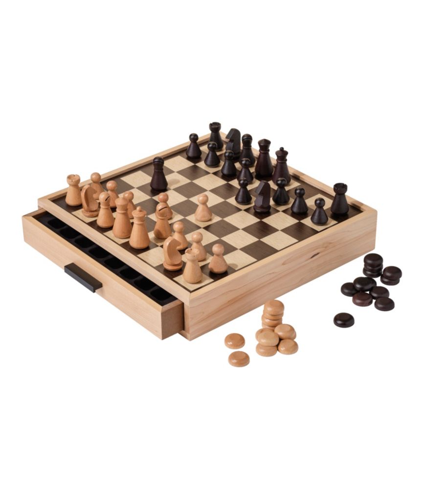 Chess and Checkers Deluxe Board Game