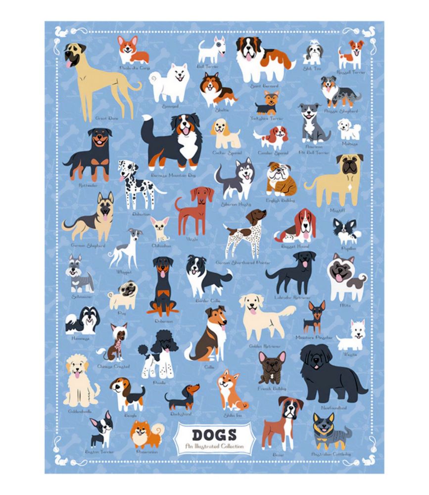 Illustrated Dogs Puzzle, 500 Pieces