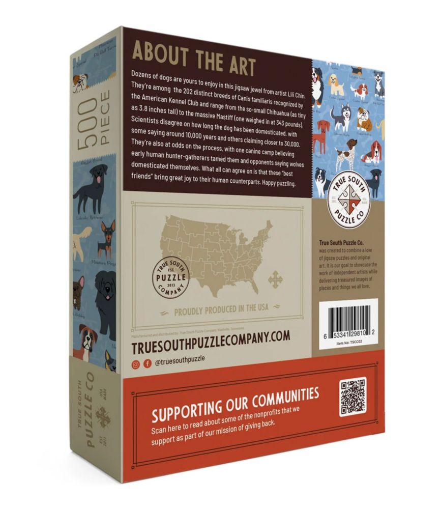 Illustrated Dogs Puzzle, 500 Pieces