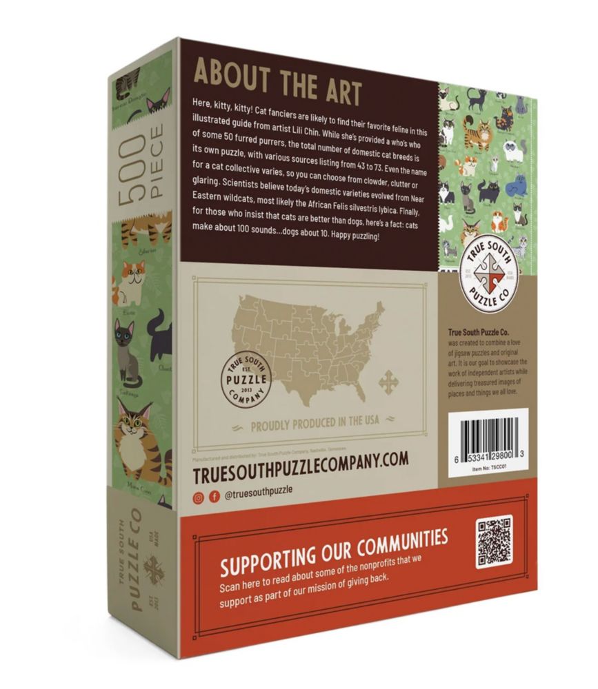 Illustrated Cats Puzzle, 500 Pieces