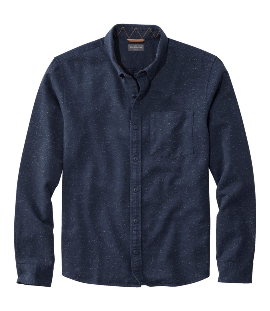 Men's Signature Donegal Woven Shirt, Long-Sleeve