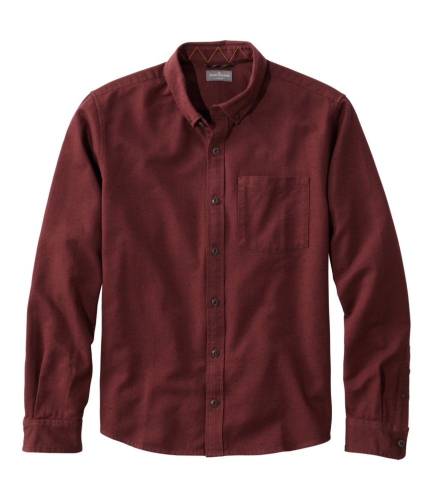 Men's Signature Donegal Woven Shirt, Long-Sleeve