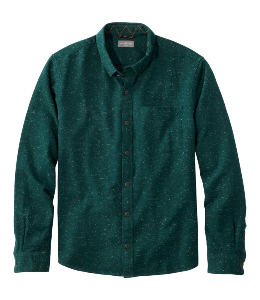 Men's Signature Donegal Woven Shirt, Long-Sleeve