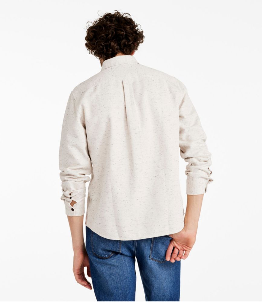 Men's Signature Donegal Woven Shirt, Long-Sleeve