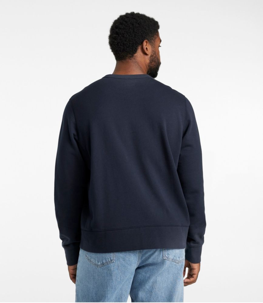 Men's Signature Rugged Crewneck Sweatshirt, Black Slate/1970 L.L.Bean Patch, small image number 5