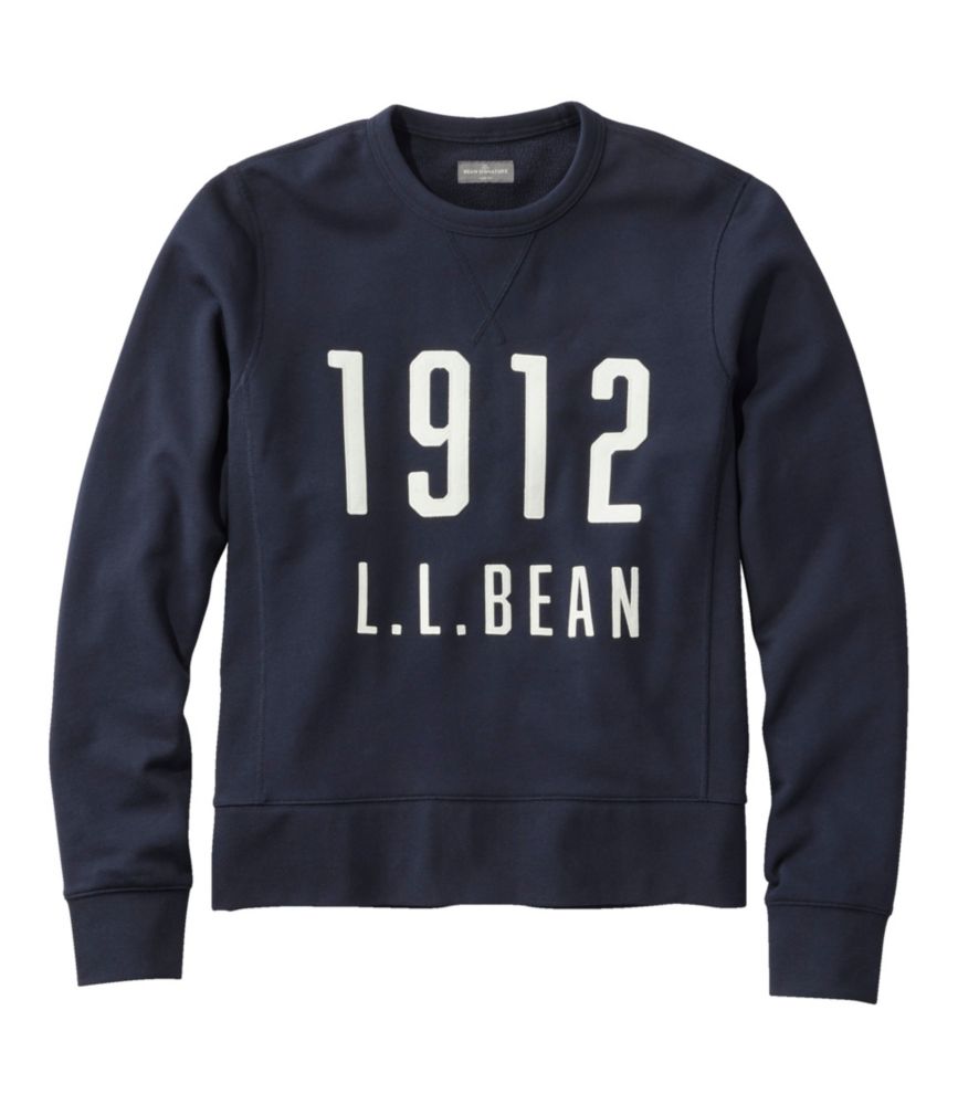 Men's Signature Rugged Crewneck Sweatshirt, Navy/1912, small image number 1