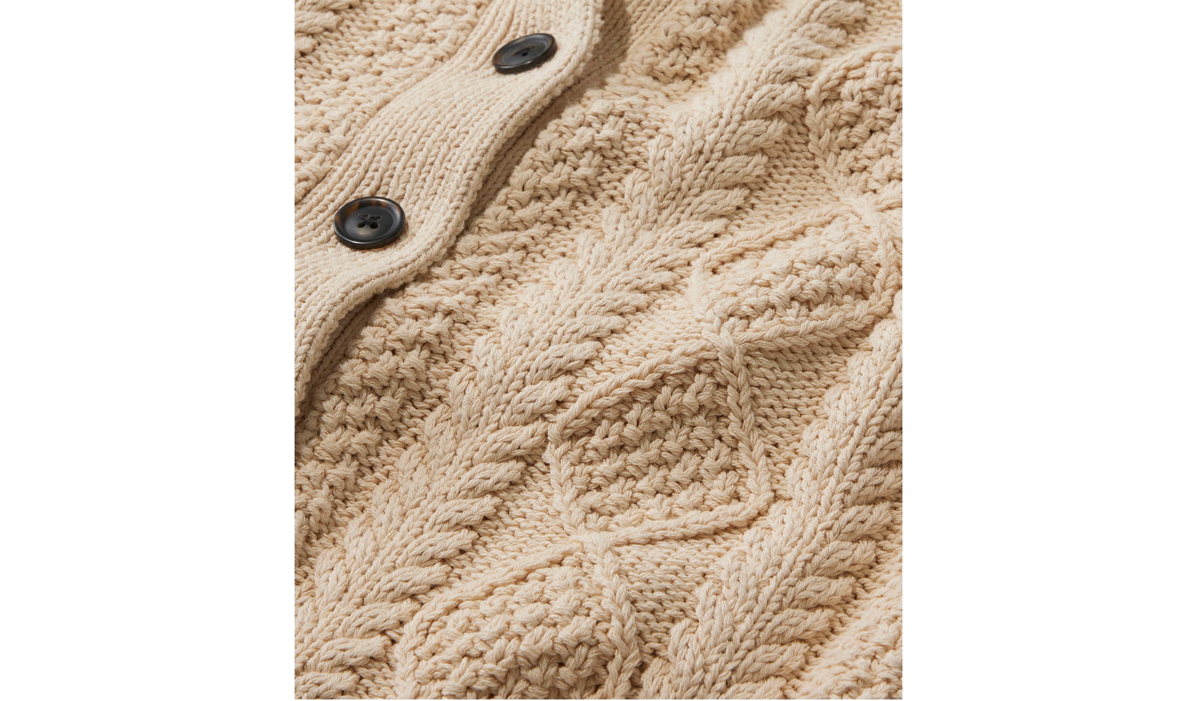 Women's Signature Cotton Fisherman Sweater, Short Cardigan