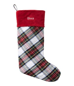 Tartan Velvet Stocking, New