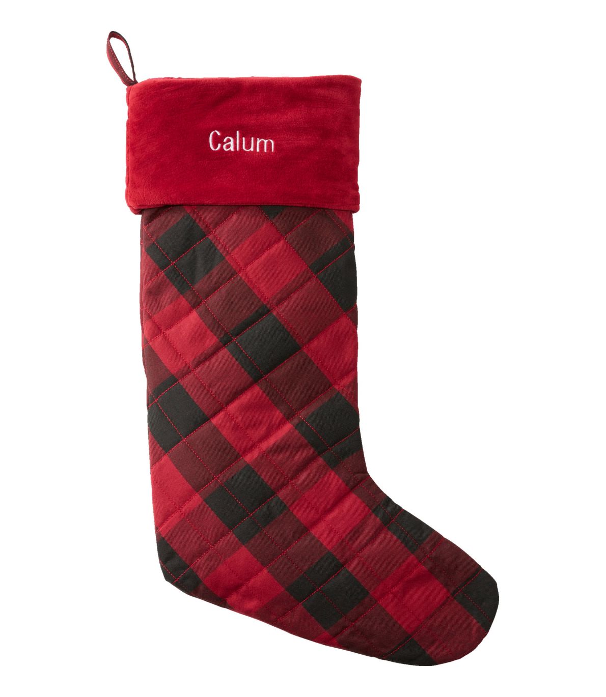 Tartan Velvet Stocking