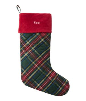 Tartan Velvet Stocking, New