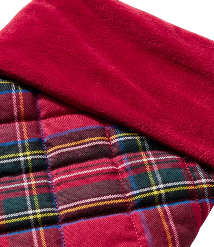 Tartan Velvet Stocking