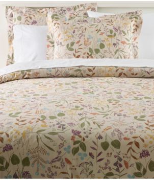 Birch Floral Percale Comforter Cover Collection