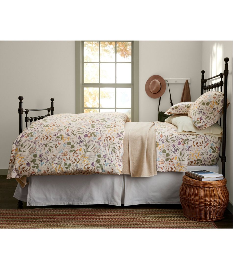 Birch Floral Percale Comforter Cover Collection