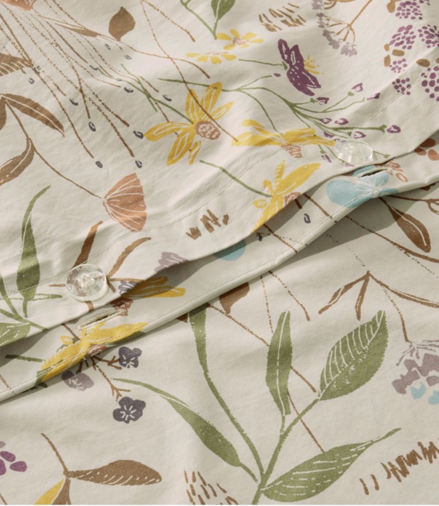 Birch Floral Percale Comforter Cover Collection