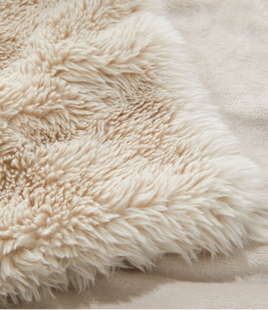 Faux Fur Throw, Gray, small image number 2