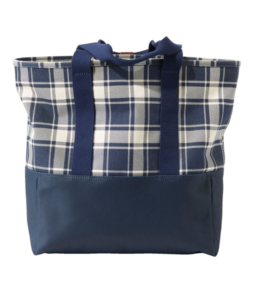 Nor'easter Tote Bag, Open-Top, Print, Royal Red Plaid, small image number 2