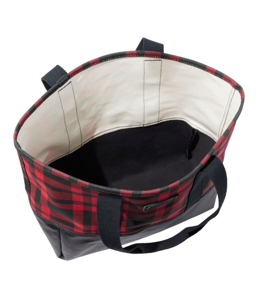 Nor'easter Tote Bag, Open-Top, Print, Royal Red Plaid, small image number 3