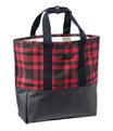 Nor'Easter Tote Bag Open-Top Print, Royal Red Plaid, small image number 0