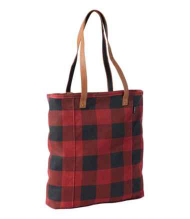 Leather-Handle Essential Tote Bag, Print