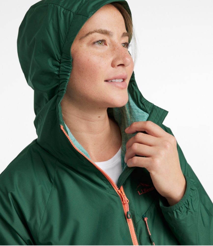 Women's Bean's Performance Fleece-Lined Windbreaker Jacket, Deep Green, small image number 4