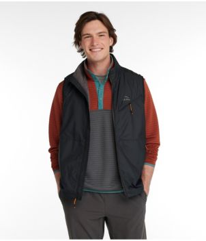 Men's Bean's Performance Fleece-Lined Windbreaker Vest
