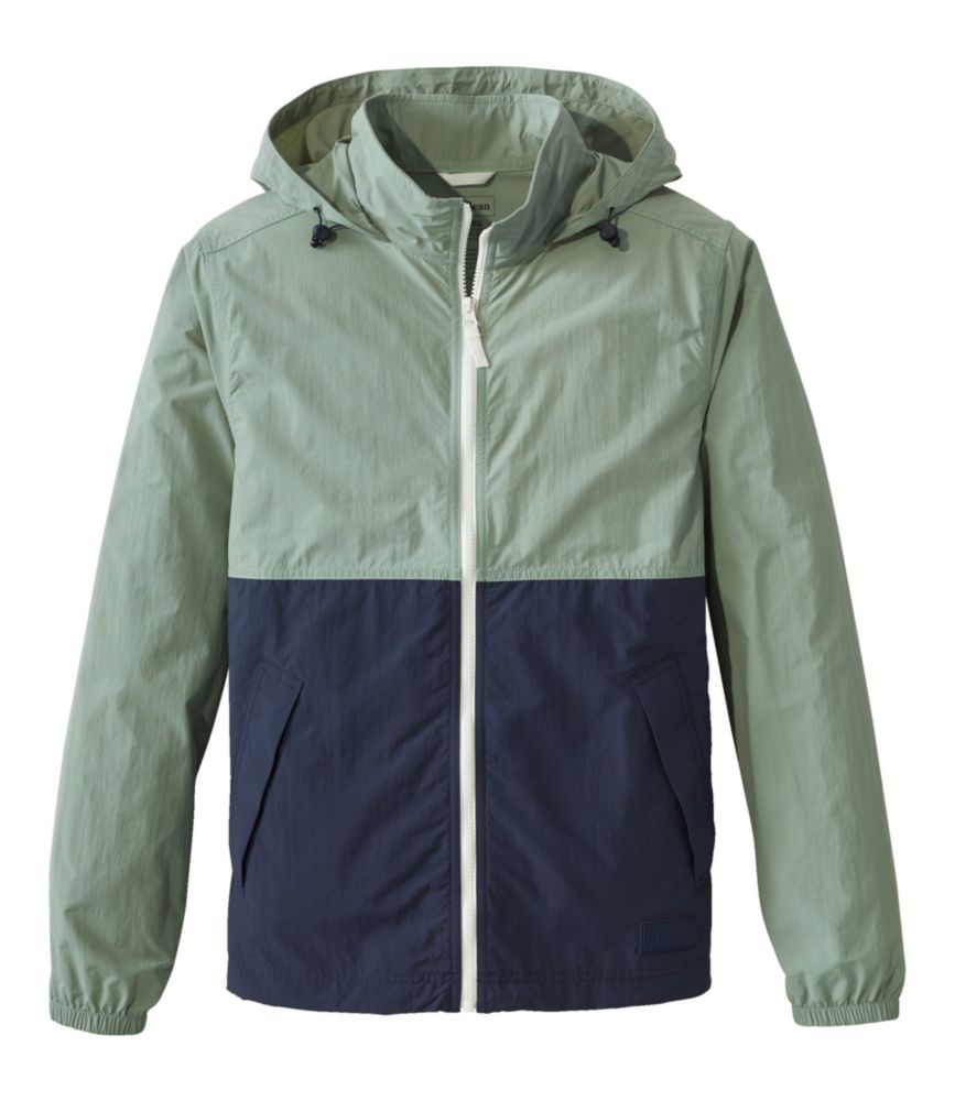Men's Light and Airy Windbreaker, Faded Sage/Carbon Navy, small image number 1