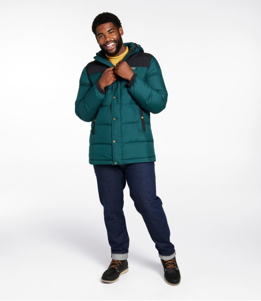 L.L.Bean Men's Mountain Classic Down Parka, Colorblock With 650