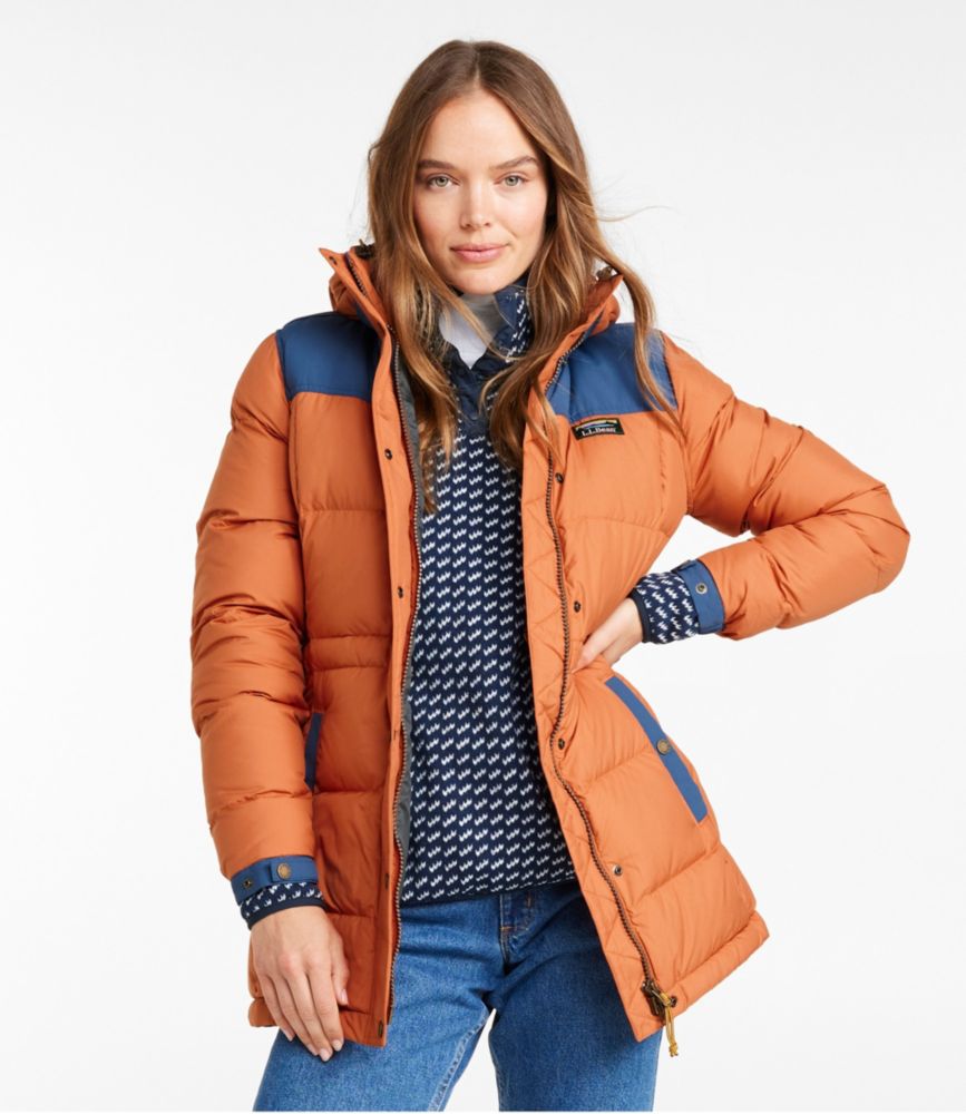 Women's Mountain Classic Down Parka, Colorblock, Auburn/Bright Mariner, small image number 2