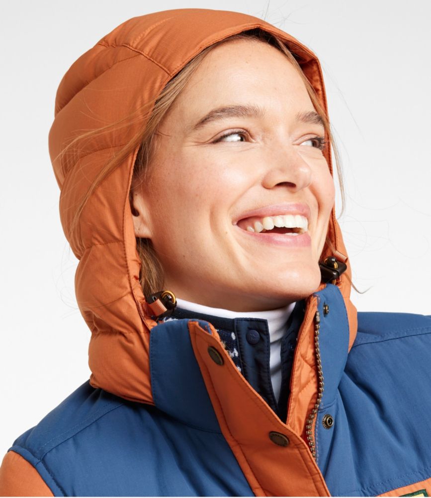 Women's Mountain Classic Down Parka, Colorblock, Auburn/Bright Mariner, small image number 4