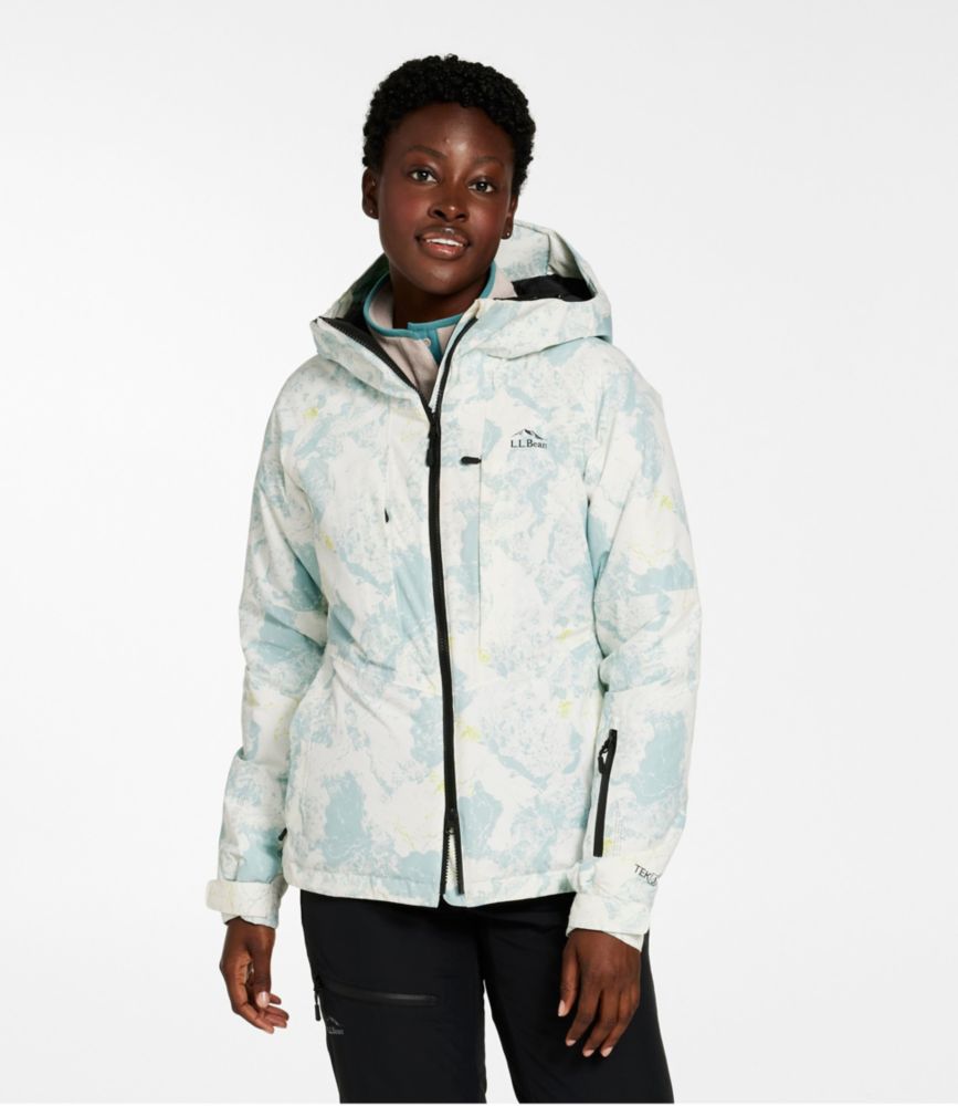 Women's Wildcat Waterproof Ski Jacket, Print, Sea Salt Camo, small image number 2