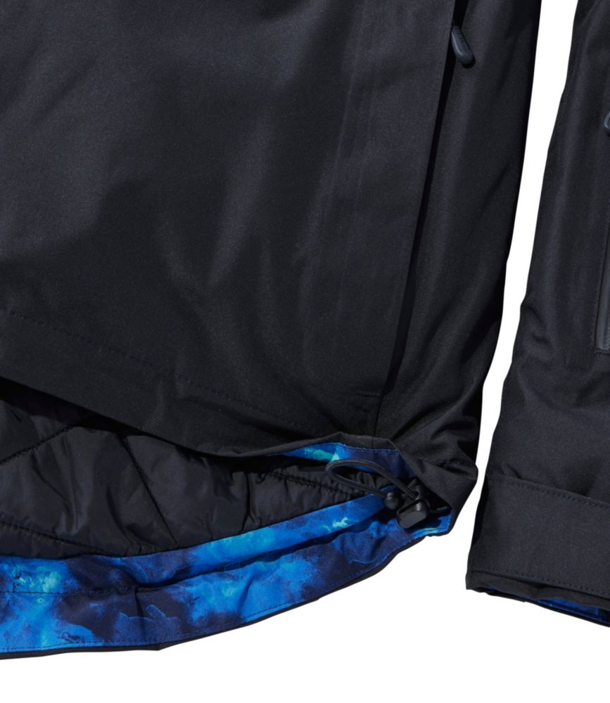 Women's Wildcat Waterproof Ski Jacket, Print, Deep Glacier Blue Marble, small image number 15