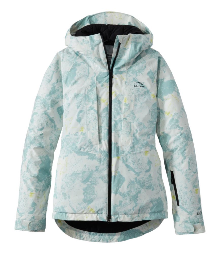 Women's Wildcat Waterproof Ski Jacket, Print, Sea Salt Camo, small image number 1